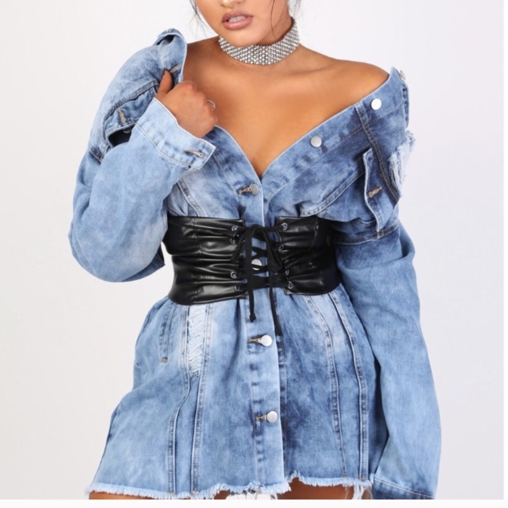 Jean dress jacket size small